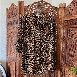 Express Leopard Print Blouse